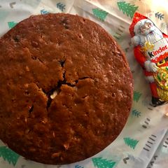 A picture of Eggless Fruit & Nut Cake { alcohol free}.