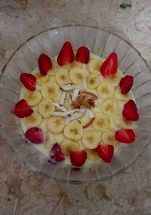 A picture of Fruit custard.