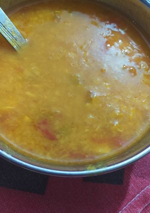 A picture of Yellow dal.