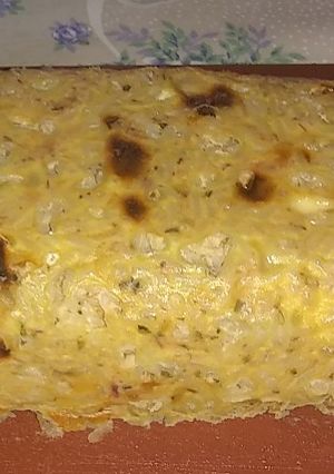 Una foto de Budín de arroz y atún