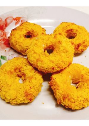 รูปของ 🦐🍩กุ้งโดนัทชีส Air fryer shrimp donuts filled with cheese🧀