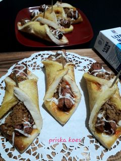 Foto resep Sandwich Gulung Abon Keju Sosis (AKS)