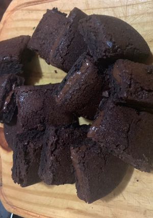 Una foto de Brownie relleno