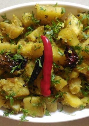 A picture of Sweet potato upp curry.