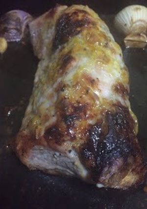 Una foto de Carre de cerdo al horno