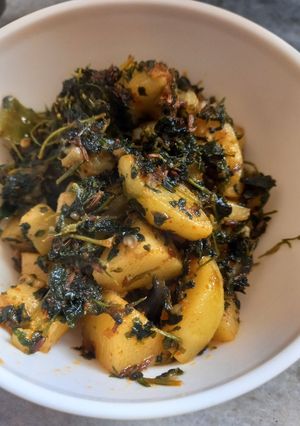 मेथी आलू की सब्जी (methi aloo ki sabzi recipe in Hindi) रेसिपी मुख्य फोटो