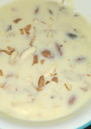 A picture of Sabudana kheer.