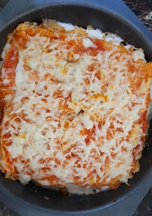 A picture of Veg lasagna.