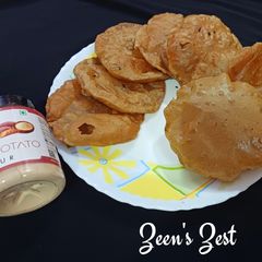 A picture of Sweet Potato and Wheat flour Pooris.