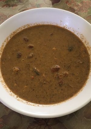 Una foto de Sopa de hongos