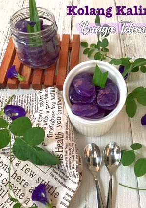 Foto resep Kolang Kaling Bunga Telang