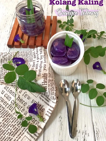 Cara Gampang Membikin Resep Kolang Kaling Bunga Telang yang Lezat Anti Ribet, Lezat