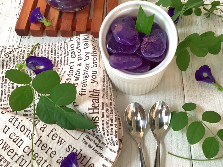 Cara Gampang Membikin Resep Kolang Kaling Bunga Telang yang Lezat Anti Ribet, Lezat