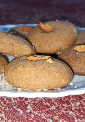 A picture of Wheat Jaggery Cookies.