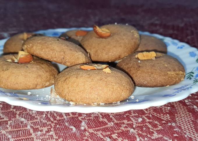 Wheat Jaggery Cookies