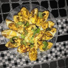 A picture of Egg masala roast.