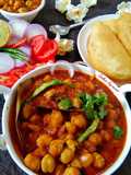 Amritsari Pindi Chole with Bhature