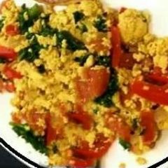 A picture of Mexican Style Scrambled Egg.
