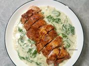 Gambar creamy spinach
