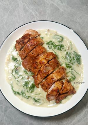 Foto resep Creamy Chicken Spinach