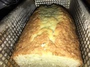 Una foto de budín fácil coco