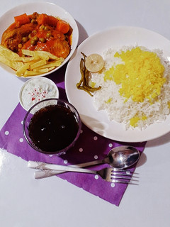 عکسی از دستور خورشت نخود فرنگی با مرغ