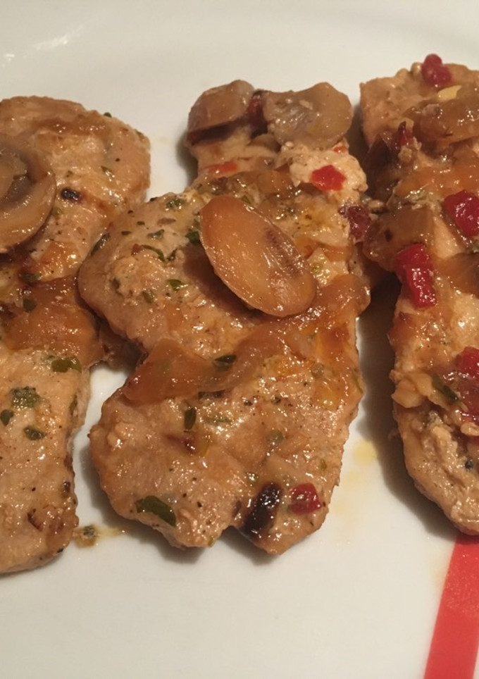 Una foto de Lomo de cerdo en salsa de cerveza