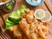 Gambar fish and chip pakai susu