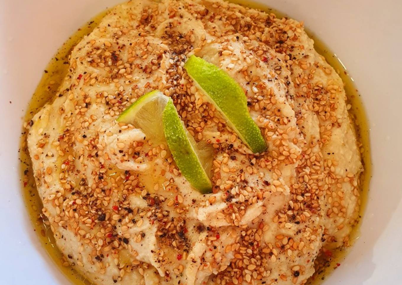 Hummus con garbanzos secos