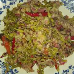 รูปของ Tumis bunga pepaya dg kecombrang ala sinta