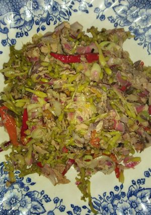 Foto resep Tumis bunga pepaya dg kecombrang ala sinta