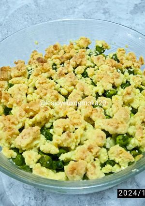 Une photo de Crumble de petit pois