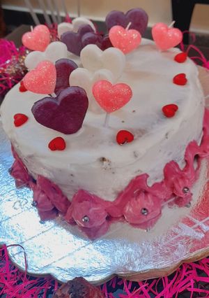 عکسی از دستور کیک ولنتاین🥰🥰🥰