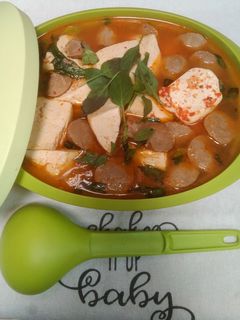 Foto resep Sup Tahu Bakso Kuah Pedas