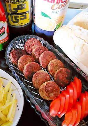 عکسی از دستور فلافل با قارچ و سیب زمینی