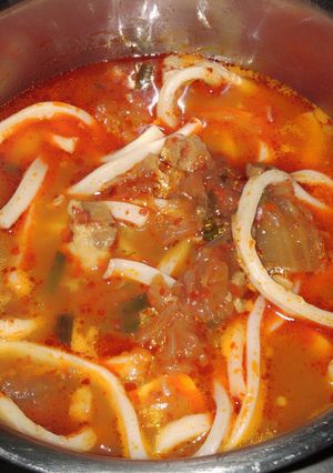 Foto resep Sup Kimchi mie udon