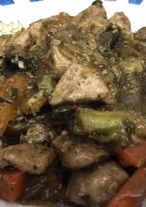 Una foto de Pollo con salsa de soja
