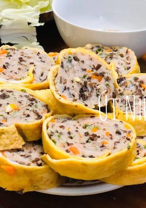 Hình của món Chả hoa ngũ sắc.