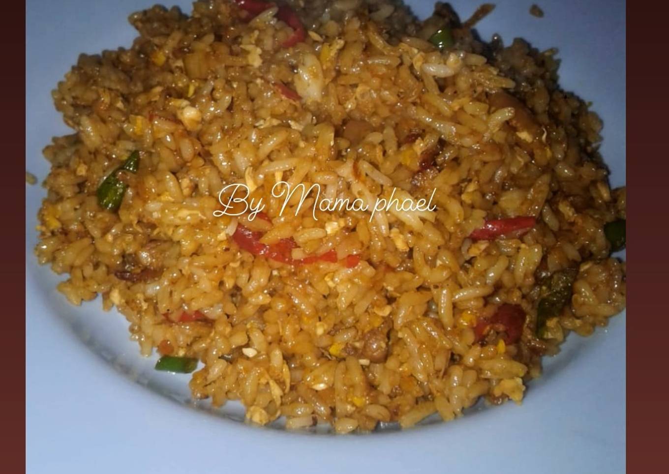 Nasi goreng daging sapi simple