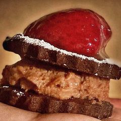 A picture of Chocolate Mousse Sandwiches.