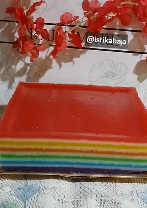 Foto resep 792. Kue Lapis Rainbow ll Kue Pepe