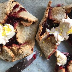 A picture of Wheat-Free Mixed Berry Galette (vegan).