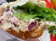 A picture of canned tuna sandwich
