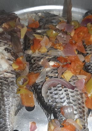 A picture of Steamed tilapia.