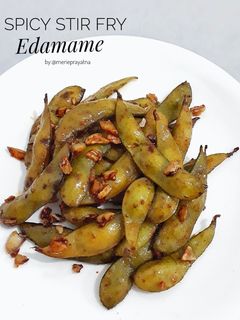 Foto resep Spicy Stir Fry Edamame