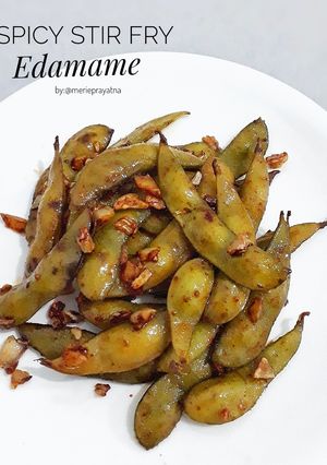 Foto resep Spicy Stir Fry Edamame