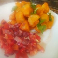 A picture of Roasted potatoes(viazi karai)#Ramadhancontest.