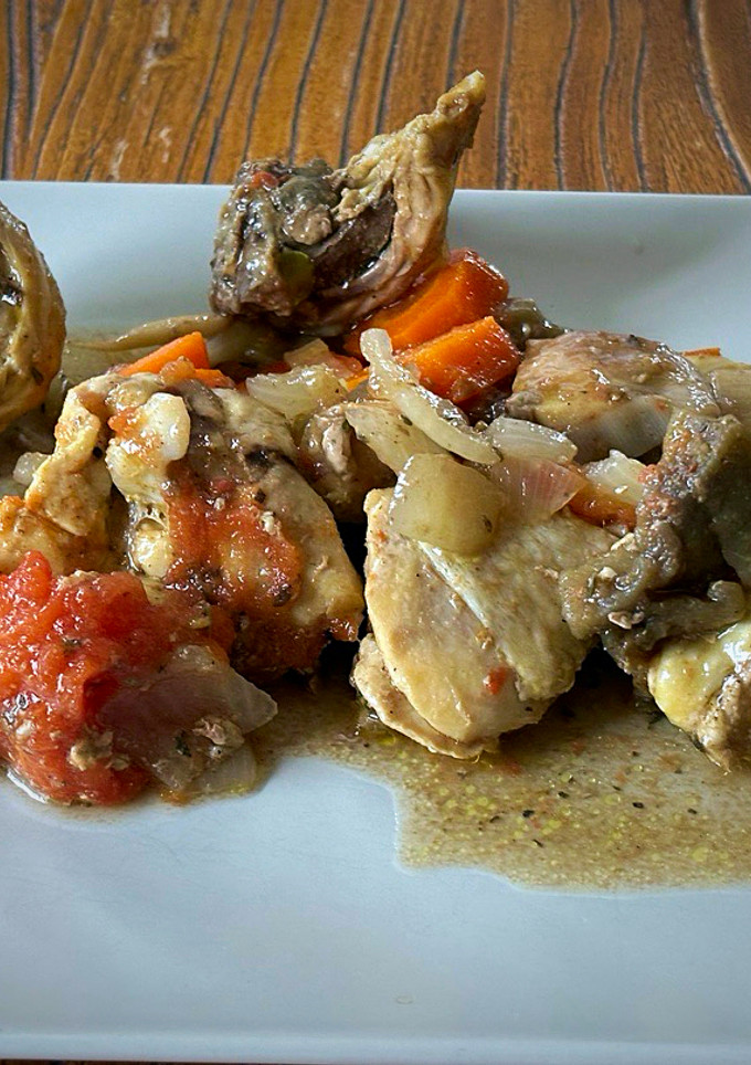 Una foto de Pollo rustido al estilo Ruscalleda