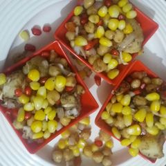 A picture of Boil Chane and Sweet Corn Chat.