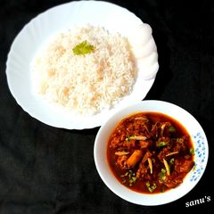 A picture of Dhaba Mutton Curry.